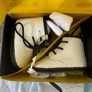 Dr.Martens Newborn 1460 Auburn Leather Booties Crib Size 2